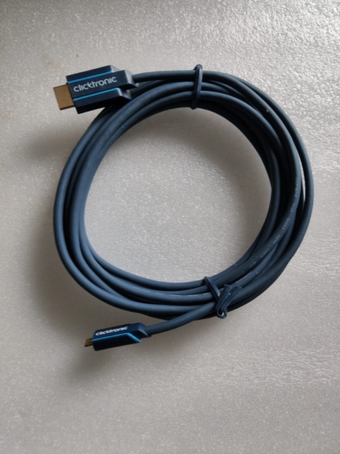 Kabel adapter Micro-HDMI na HDMI o długości 5 metrów CLICKTRONIC