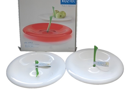 PATERA KOZIOL BIG APPLE BIAŁA taca talerz owoce