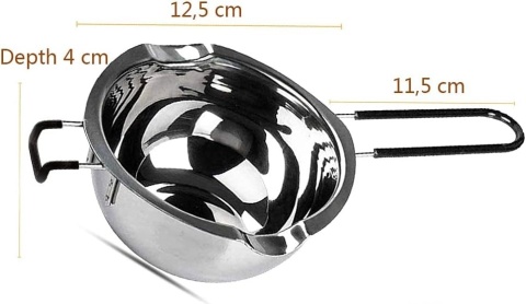 Garnek do kąpieli wodnej 11 cm stal nierdzewna TYGIEL 400 ml