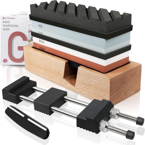 Kamień ostrzący ostrzałka do noży kamienie zestaw osełka prowadnica