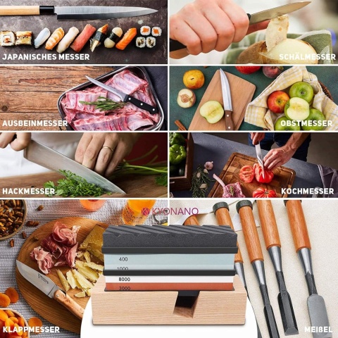 Kamień ostrzący ostrzałka do noży kamienie zestaw osełka prowadnica