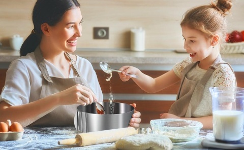 TORTOWNICA FOREMKA REGULOWANA OBRĘCZ DO CIASTA RANT MUSU 2 SZT