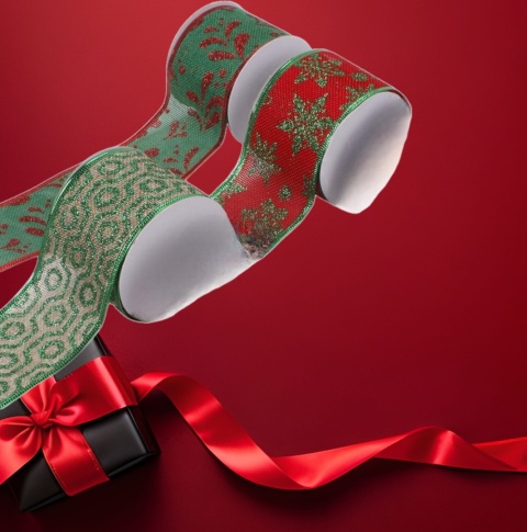 Tasiemka wstążka jutowa dekoracja domu choinki wieńców z drutem