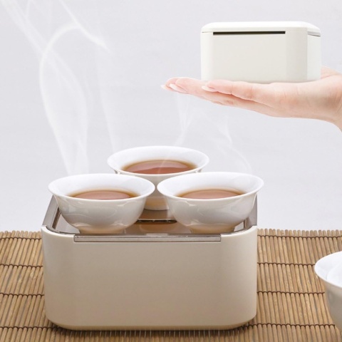 porcelanowy zestaw do herbaty Kungfu PODRÓŻNY ETUI