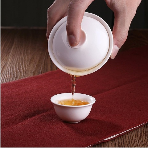 porcelanowy zestaw do herbaty Kungfu PODRÓŻNY ETUI