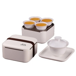 porcelanowy zestaw do herbaty Kungfu PODRÓŻNY ETUI