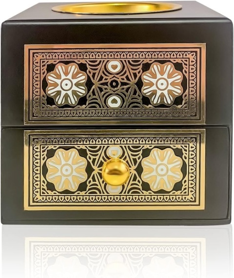 Nazareth Store czarne drewniane arabskie kadzidło KADZIELNICA bakhoor