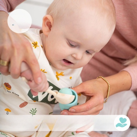 Drewniana zabawka Ulanik Montessori Tęcza kulki w kubkach Balls in Cups