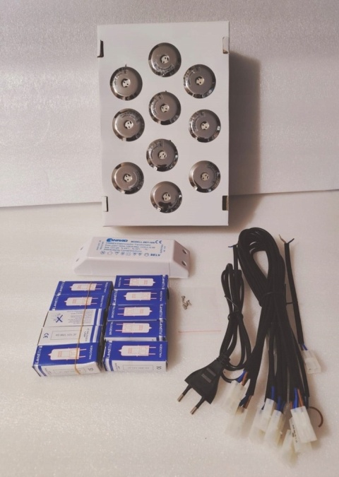 Zestaw halogenowy ROZGWIEŻDŻONE NIEBO 10szt. białe