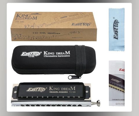 harmonijka chromatyczna Easttop King Dream T12-48K w tonacji C