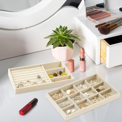 taca tacki organizer na biżuterię na toaletkę do szuflady komody