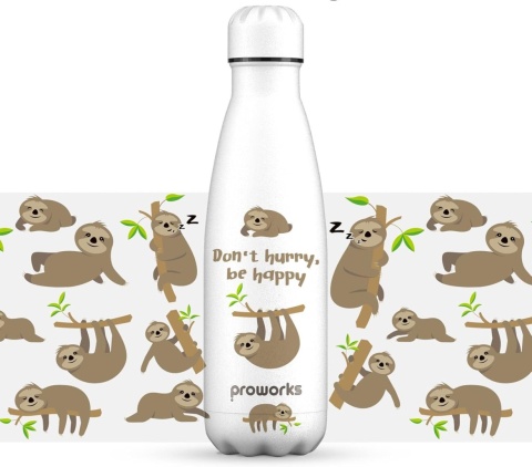 termos bidon Butelka do picia na wodę PROWORKS izolowana leniwiec