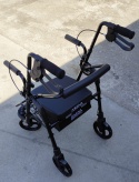 Balkonik wielofunkcyjny składany chodzik podpórka rollator Siedzenie KMINA