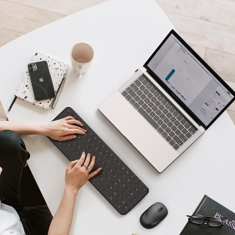 Bezprzewodowa mysz z klawiaturą USB TedGem 2 w 1