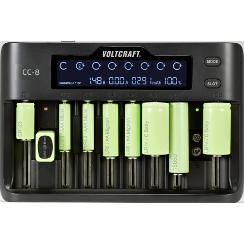 Ładowarka do akumulatorów 10 gniazd LiIon LiFePO NiMH NiCd 1000 mA