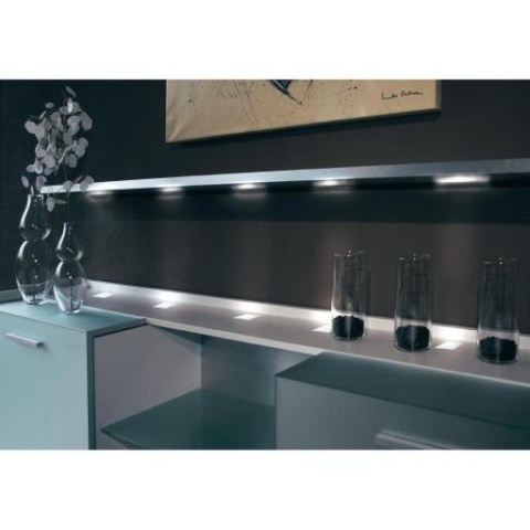 Lampa LED do zabudowy 0,5W 12V 6 szt. aluminium
