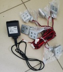 Lampa LED do zabudowy 0,5W 12V 6 szt. aluminium