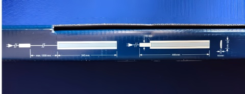 Lampa wpuszczana LED Osram podszafkowa do witryn 8W 435lm 300K GABLOTY WITRYNY