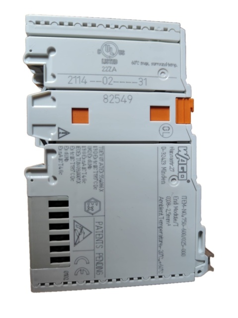 Moduł końcowy EXT 750‑600/025‑000 WAGO 2 SZTUKI