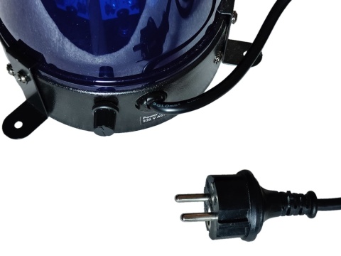 Niebieski kogut  LED Eurolite lampa 108 diód led Police Light Blue