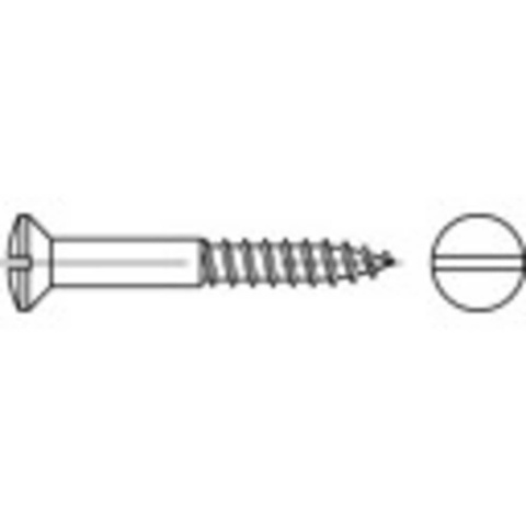 Wkręt do drewna z łbem stożkowym 4 mm 35 mm mosiądz 200 szt