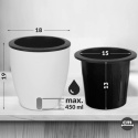 Chefarone XL doniczka na zioła 3 doniczki z wkładem nawadnianie samoawadniające