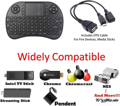 Mini klawiatura bezprzewodowaSmart TV XBOX PC touchpad QWERTZ DE