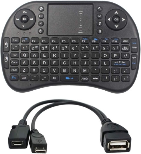 Mini klawiatura bezprzewodowaSmart TV XBOX PC touchpad QWERTZ DE