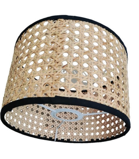 SOLUSTRE E27 Klosz z plecionego rattanu do lampy abażur