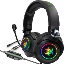 Słuchawki z mikrofonem Pierre Mond PC PS4 PS5 gamingowe laptop