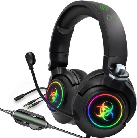 Słuchawki z mikrofonem Pierre Mond PC PS4 PS5 gamingowe laptop