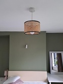 SOLUSTRE E27 Klosz z plecionego rattanu do lampy abażur