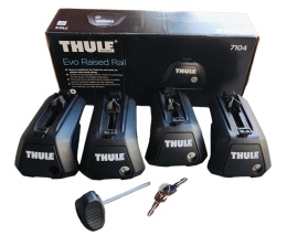 Thule Evo Raised Rail 7104 stopy do bagażnika dachowego Montażowe