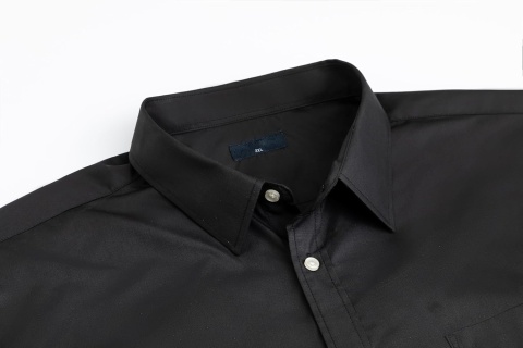3XL T długa koszula męska kołnierzyk długi rękaw zapinana na guziki XXXL T