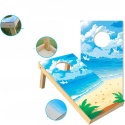 Zestaw do gry w Cornhole drewno 60 x 30 cm plansze torba worki