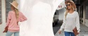 swetr sweterek sweter biały ażurowy pulower ażurowy biały damski dzianina