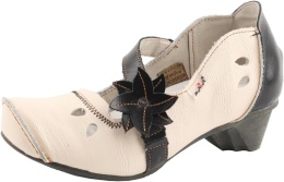 TMA EYES buty PÓŁBUTY LETNIE DAMSKIE W STYLU retro pantofle skórzane