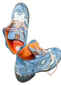 buty retro style botki skórzane półbuty sznurowane Unikalny Design