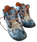 buty retro style botki skórzane półbuty sznurowane Unikalny Design