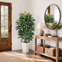 kwiat sztuczna dracena do wnętrz roślina w doniczce tropikalna 150 cm