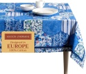 Obrus 100% bawełna Maison d' Hermine Summer Blues 160x220 cm