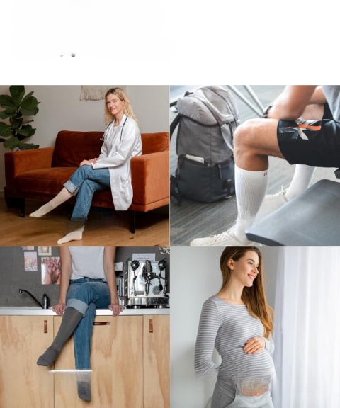 DANISH ENDURANCE Skarpety uciskowe bawełna organiczna 14-18 mmHg L 43 47
