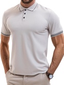 Męska koszulka polo z krótkim rękawem kort tenis golf biuro M