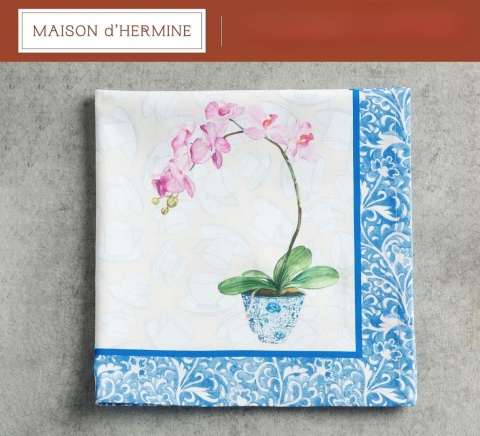 4 szt. mata podkładka materiał dekoracja Maison d' Hermine bawełna 45x45 cm