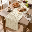 Bieżnik Artoid Mode Soft Pluszowy Futro 33 x 153 kremowy kokardka