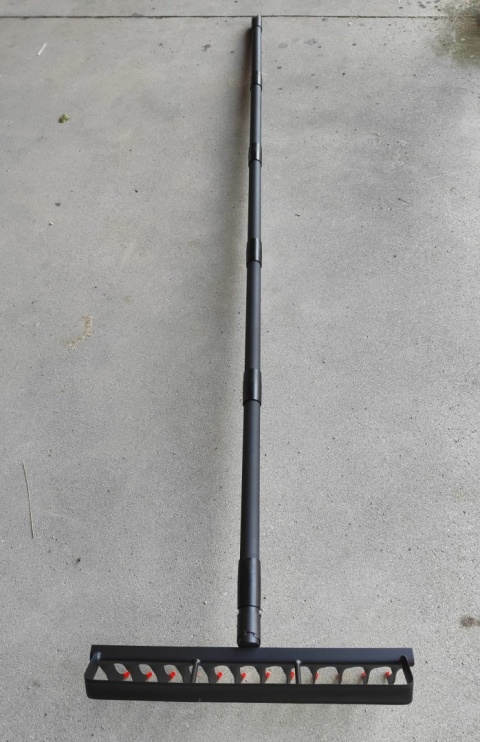 Motyka i Kultywator Ogrodowy 2w1 12 zębów wyrywacz chwastów 193cm grabie