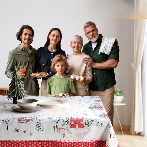 Obrus 100% bawełna Maison d' Hermine 140x180 zima święta