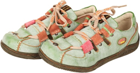 SKÓRZANE PÓŁBUTY DAMSKIE TMA EYES 36 BUTY SKÓRA Retro Patchwork