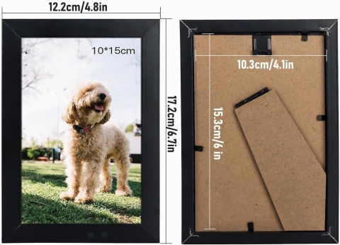 20szt RAMKA10x15 cm CZARNE DO ZDJĘĆ GALERIA ŚCIENNA wiszące stojące