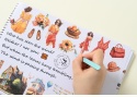 Taśma Washi 4 rolki ozdobne wzory PET do planowania i rękodzieła scrapbooking